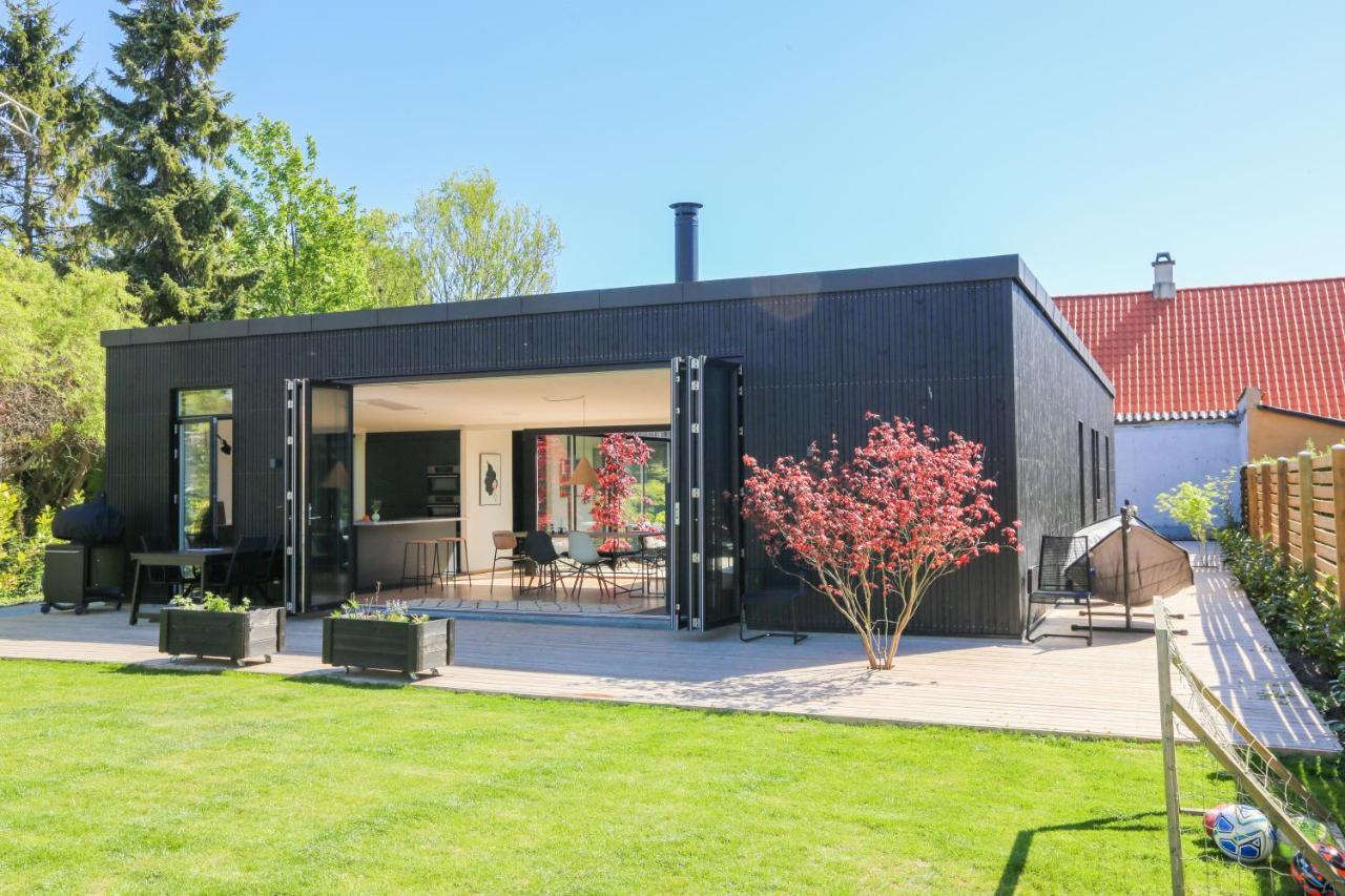 Modern Architecture Atrium House Villa Kopenhagen Buitenkant foto