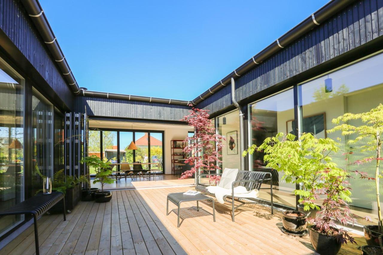 Modern Architecture Atrium House Villa Kopenhagen Buitenkant foto